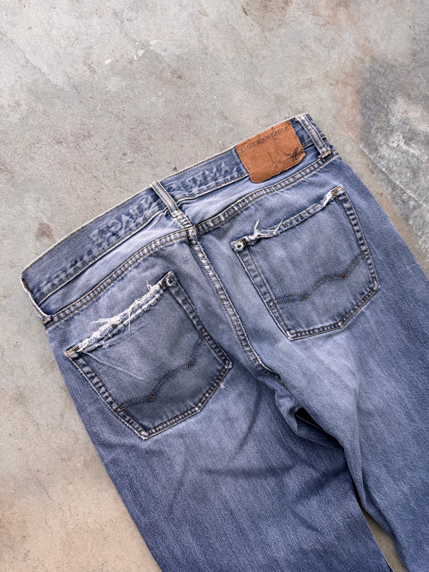 Vintage Distressed Baggy Jeans - 30x30