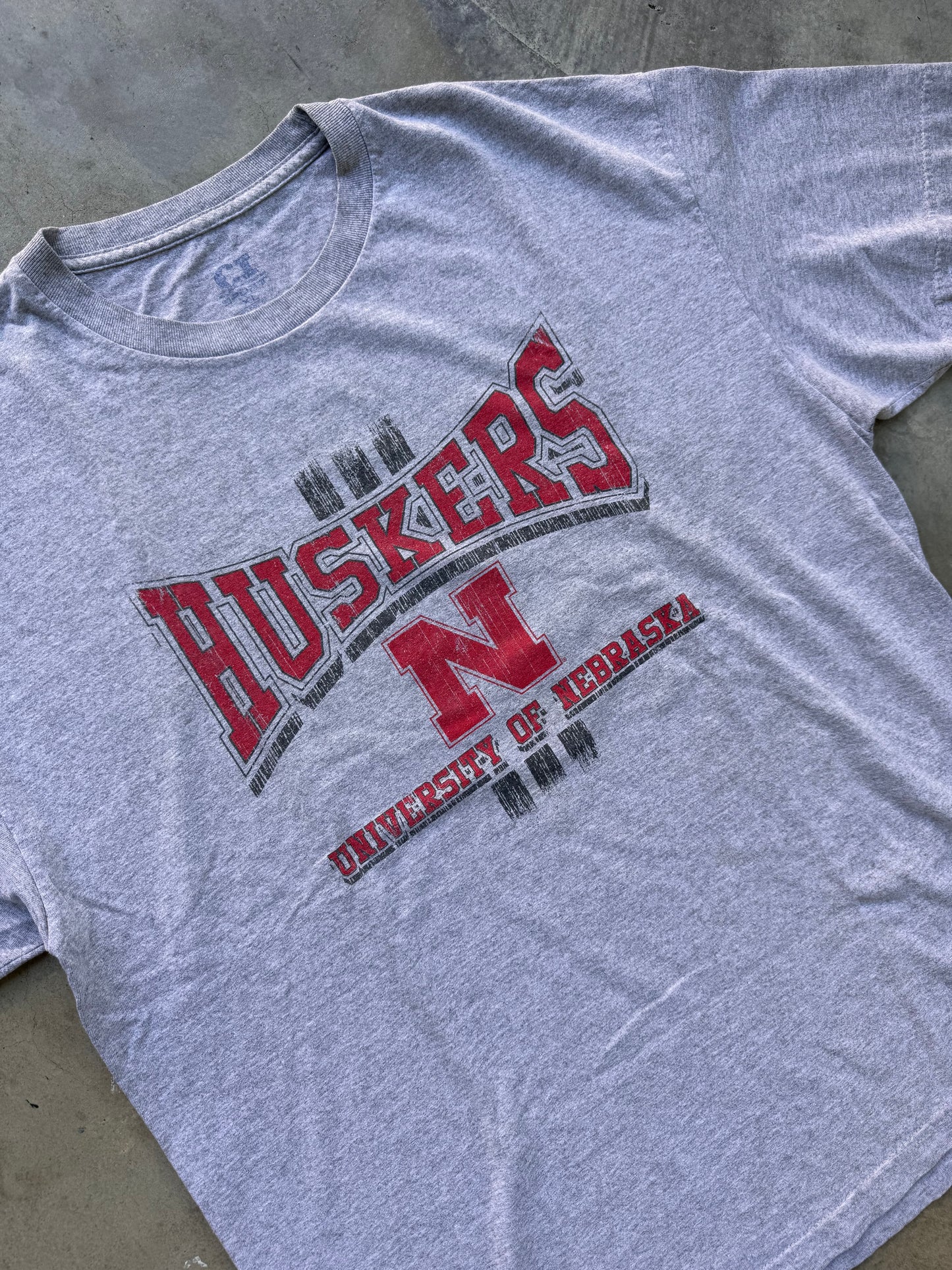 Vintage College Huskers Tee - XL