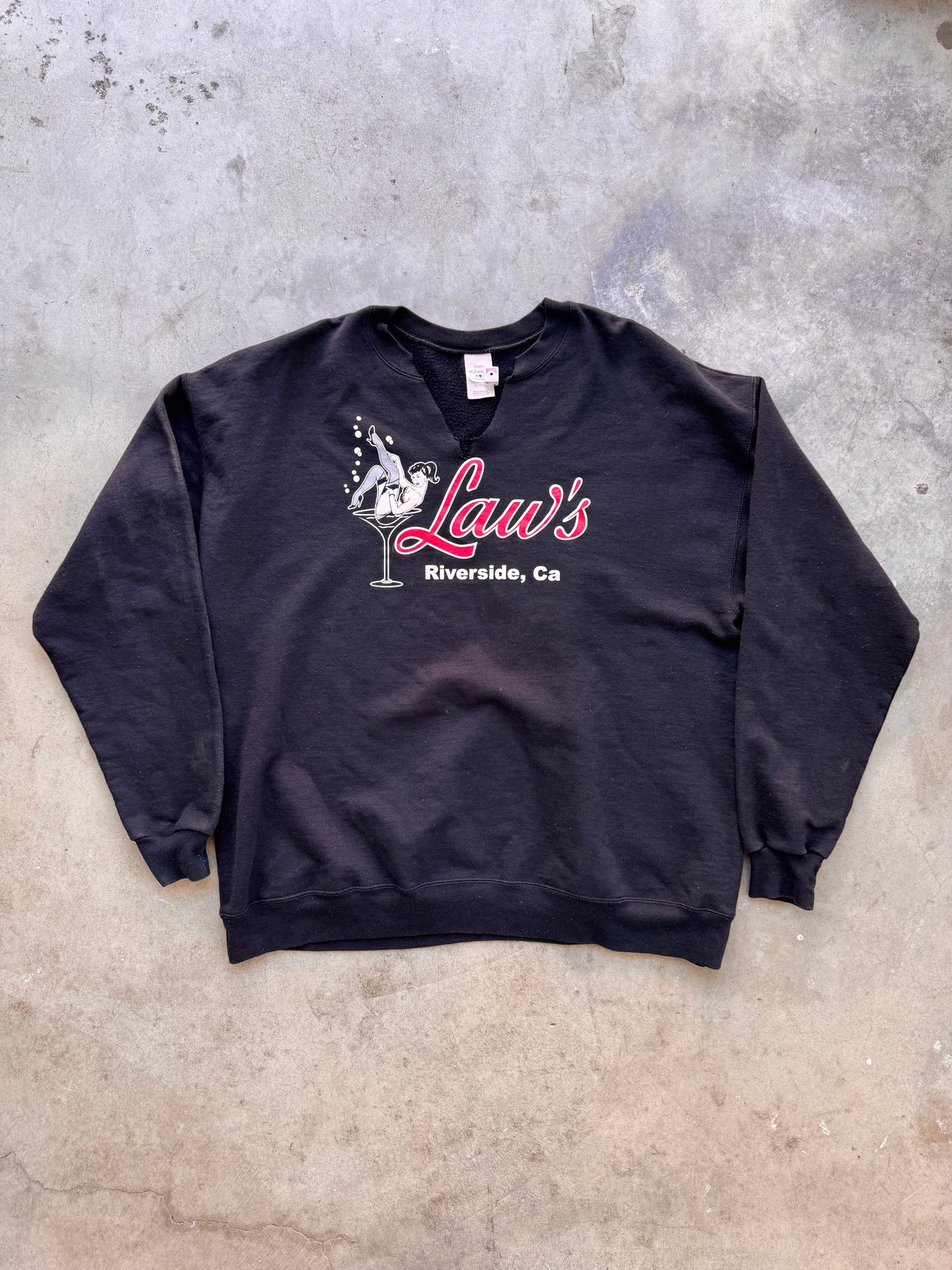 Vintage Bar Crewneck Hoodie - XL