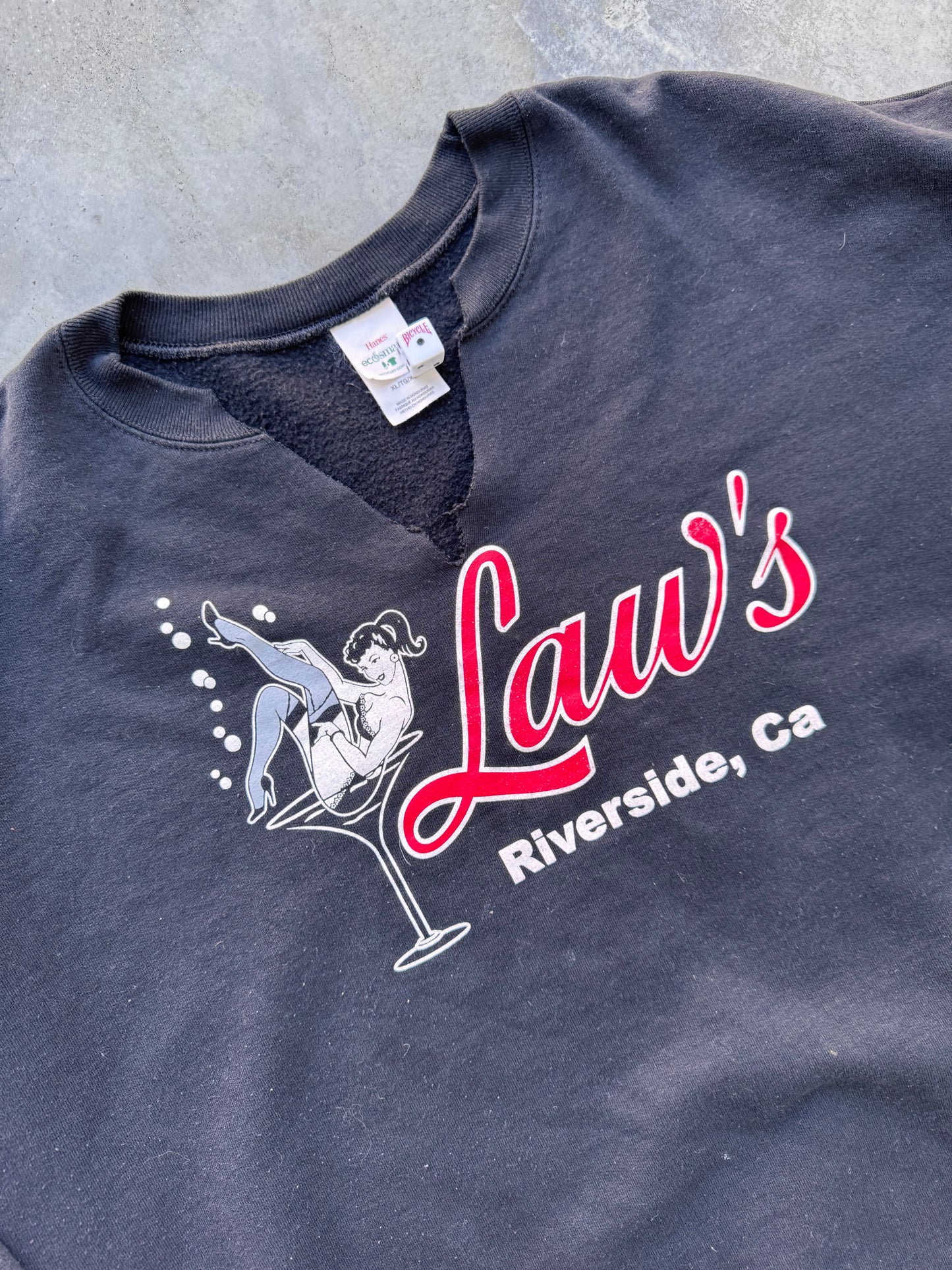 Vintage Bar Crewneck Hoodie - XL