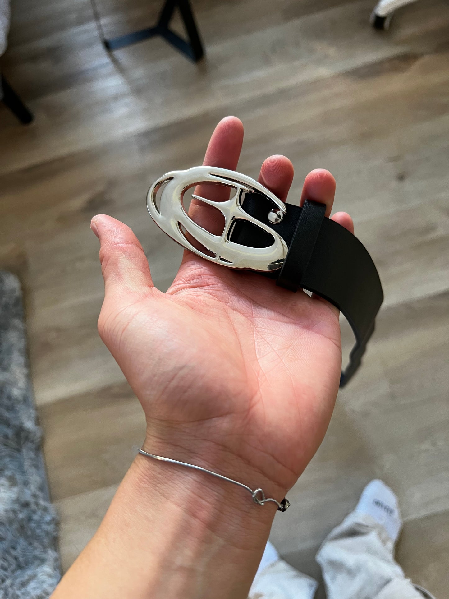 Vintage Y2K Metallic Belt | Fits 28-36 waist