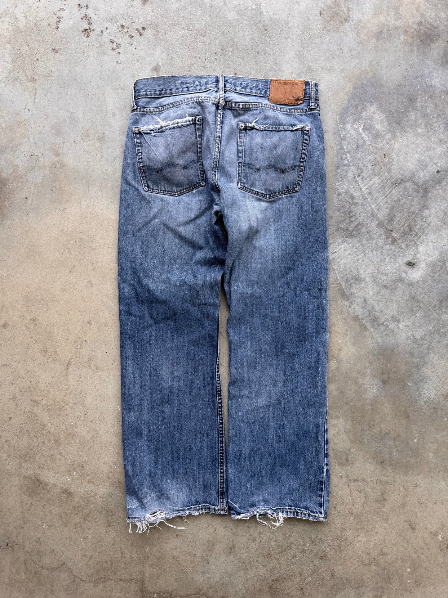 Vintage Distressed Baggy Jeans - 30x30